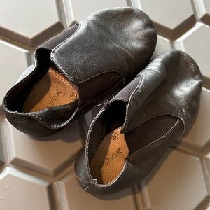 Capezio Kids Black Slip-On Jazz Shoes